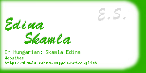 edina skamla business card